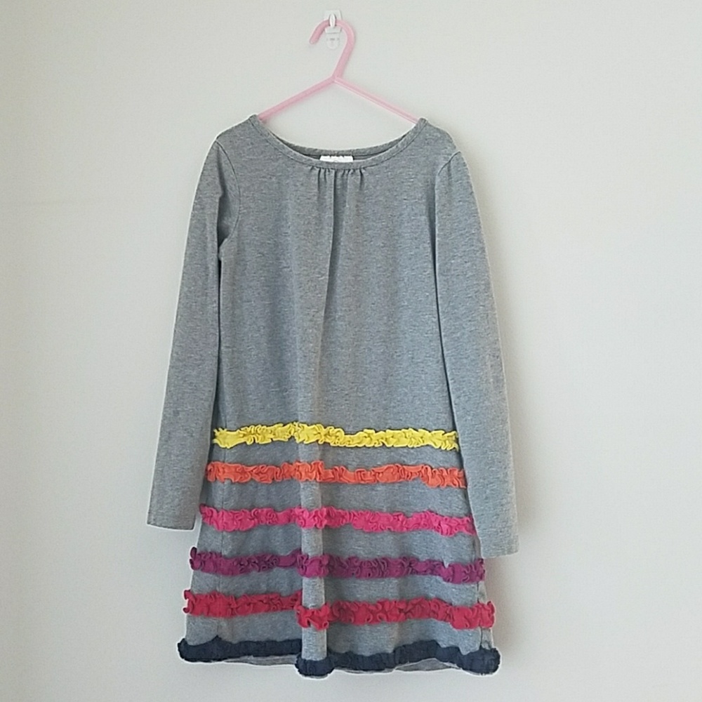 Hanna Andersson Ruffle Dress. Size 130.